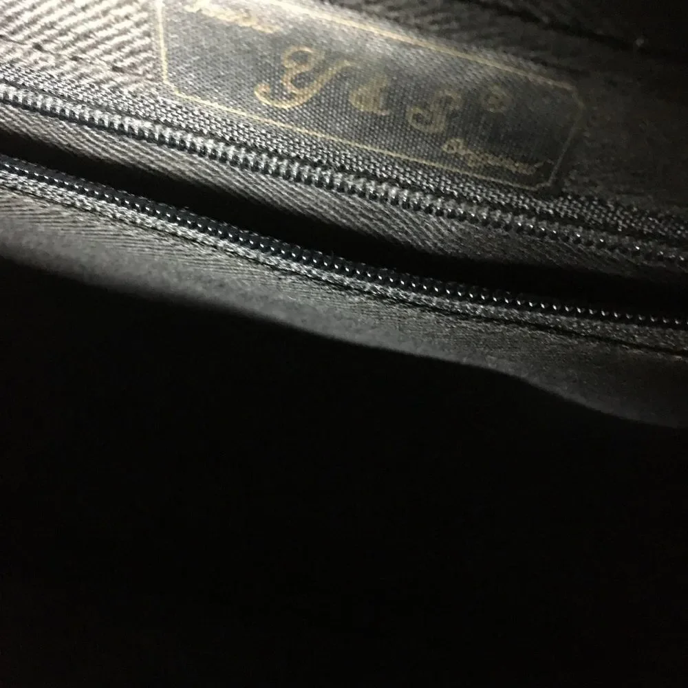 Y & S black weave pattern textured handbag NWOT